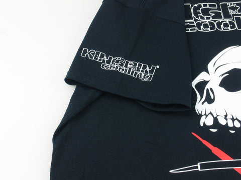 KINGPIN COOLING black logo "Old skull" T-shirt